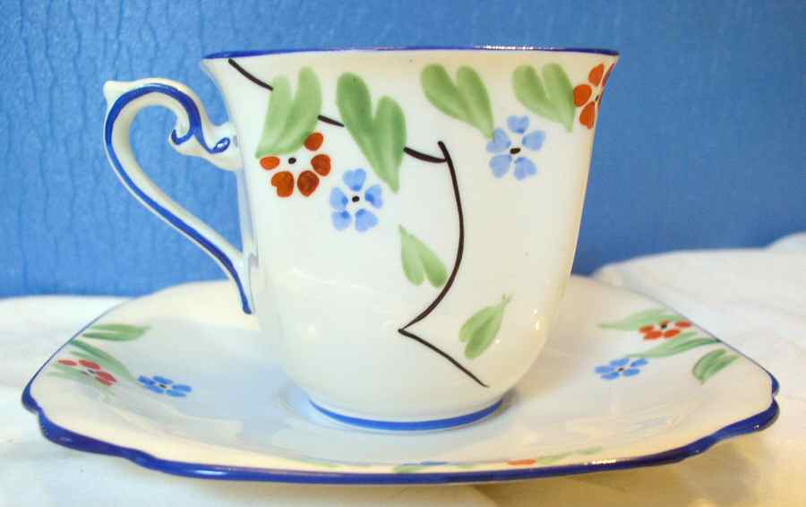 4603 Footed Cup & Saucer Set by Chapman's (England)-1
