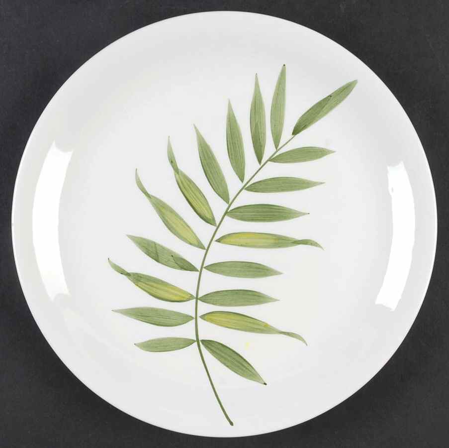 Tropical Leaves Salad Plate by Cardinal Inc-1