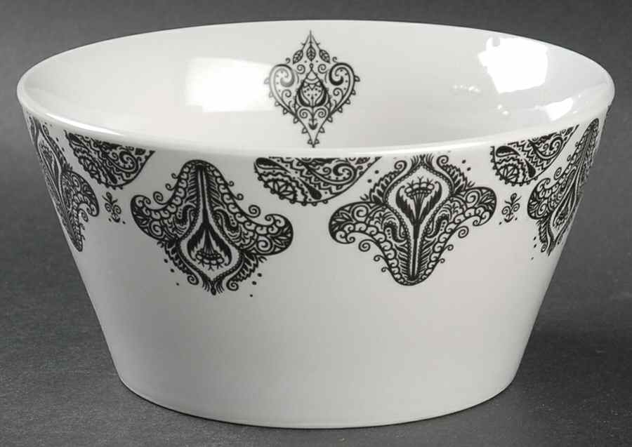 Linea Black Soup/Cereal Bowl by Cynthia Rowley-1
