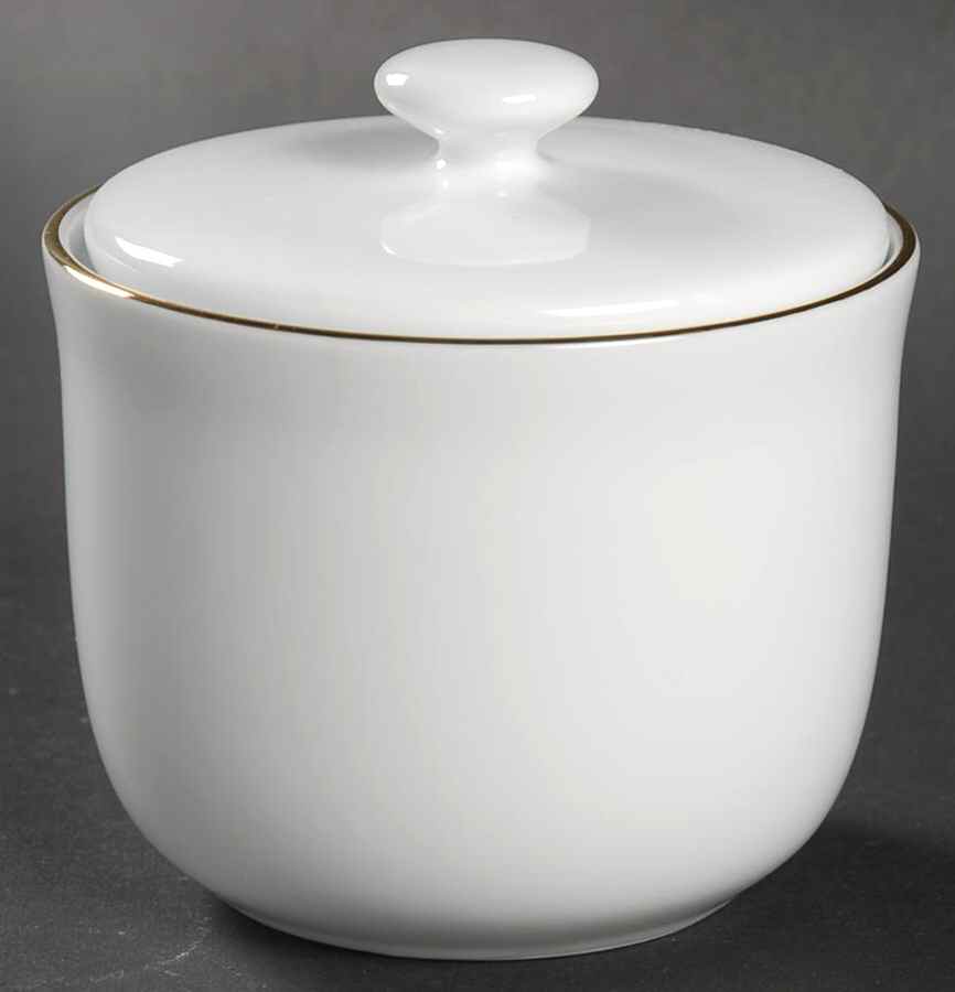 Grand Buffet Gold (Fine Line) Sugar Bowl & Lid by Charter Club-1