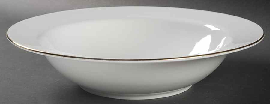 Grand Buffet Gold (Fine Line) 12" Pasta Serving Bowl by Charter Club-1