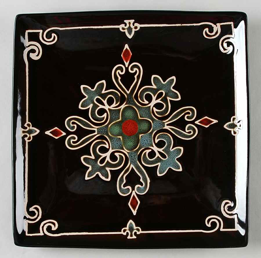 Medallion Reactive Dinner Plate by The Cellar (China)-1