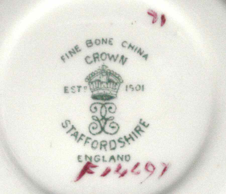 F14497 Saucer by Crown Staffordshire-1