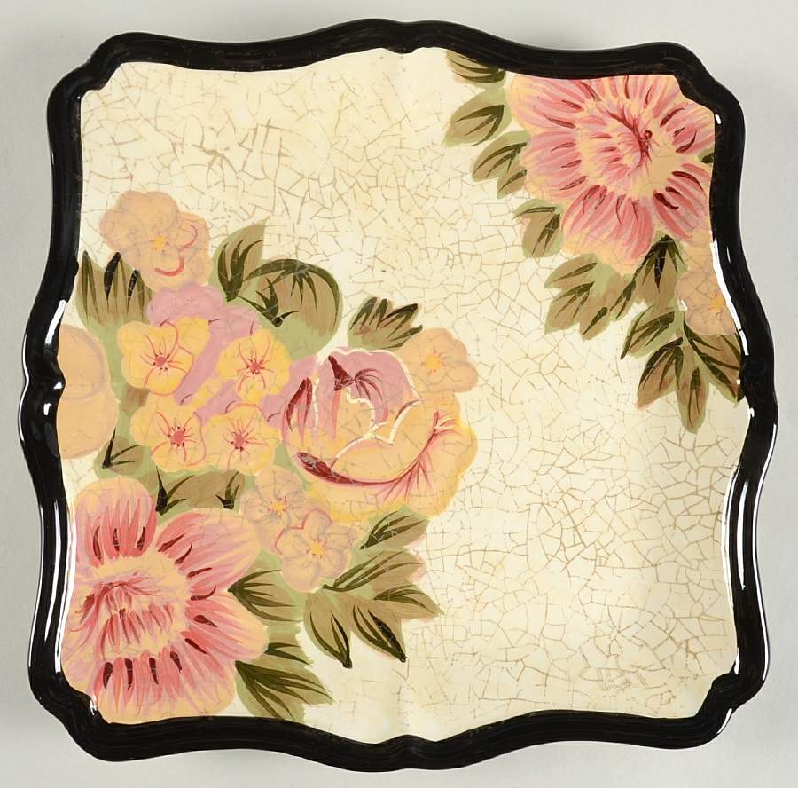 Midnight Floral Dinner Plate by Certified International-1