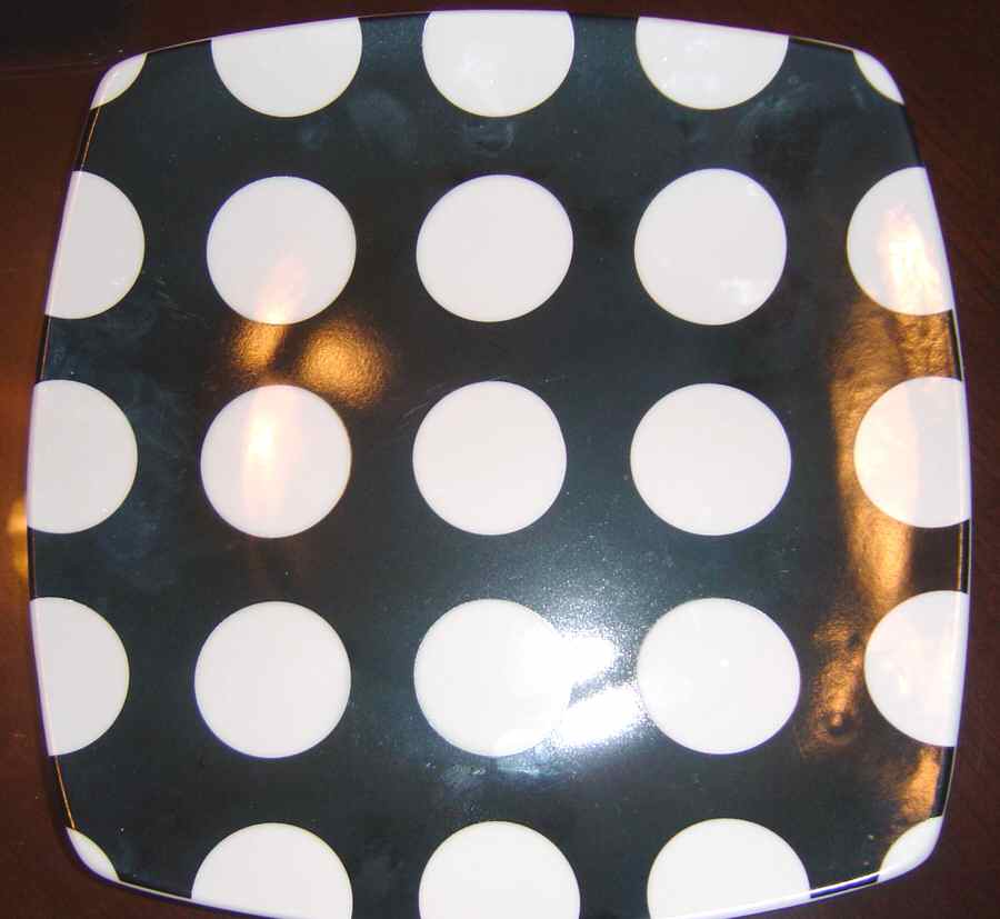 Black Dots Salad Plate by Coventry (PTS)-1