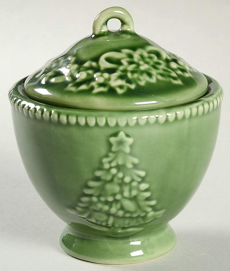 Peace on Earth Sugar Bowl & Lid by Cracker Barrel-1