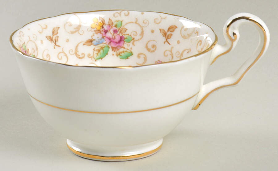 English Rose (White Background) Footed Cup by Cartwright & Edwards-1