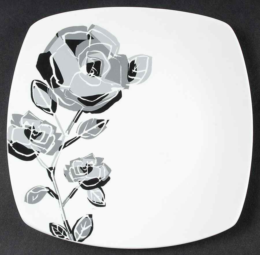 Black Rose Salad Plate by Coventry (PTS)-1