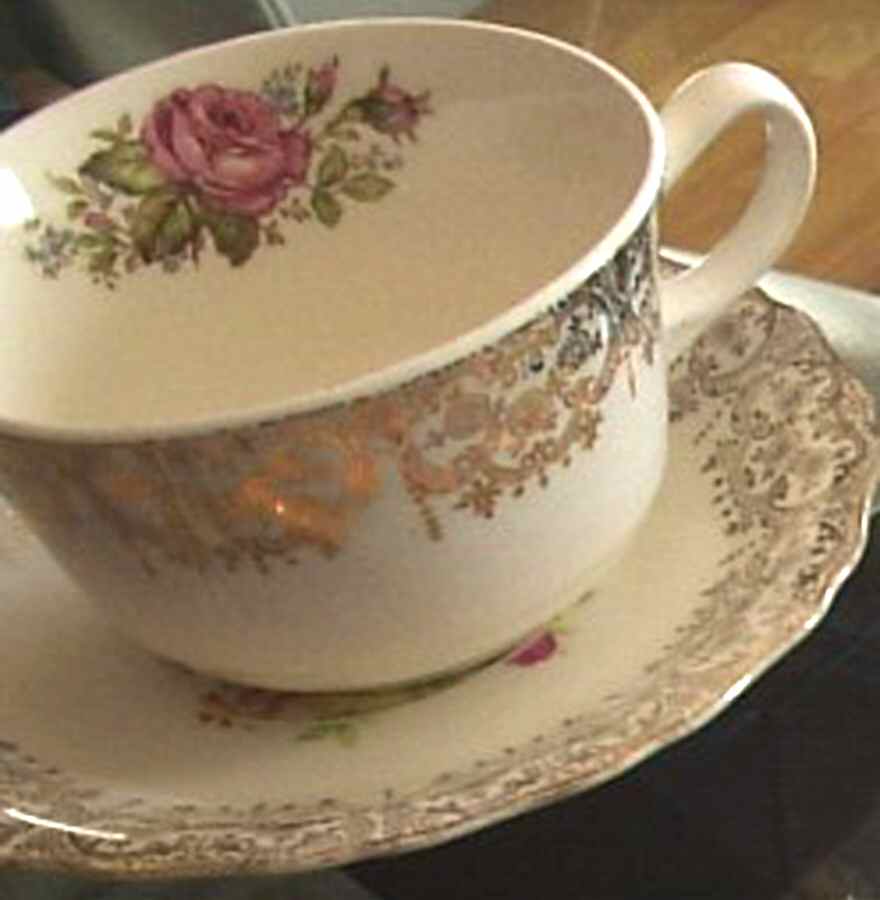 CAN258 Footed Cup & Saucer Set by Canonsburg-1