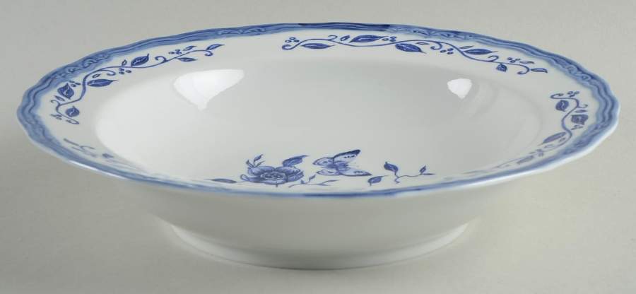 Blue Bliss Rim Soup Bowl by Cracker Barrel-1