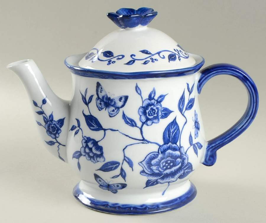 Blue Bliss Coffee Pot & Lid by Cracker Barrel-1