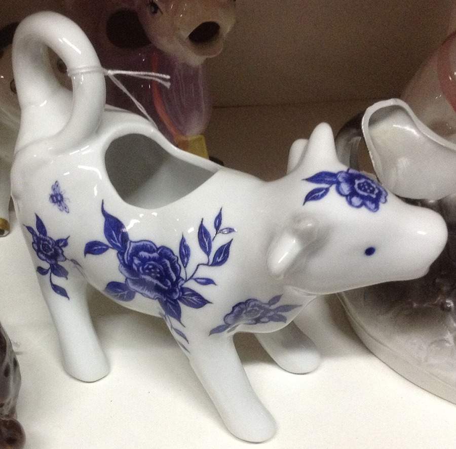 Blue Bliss Cow Creamer by Cracker Barrel-1