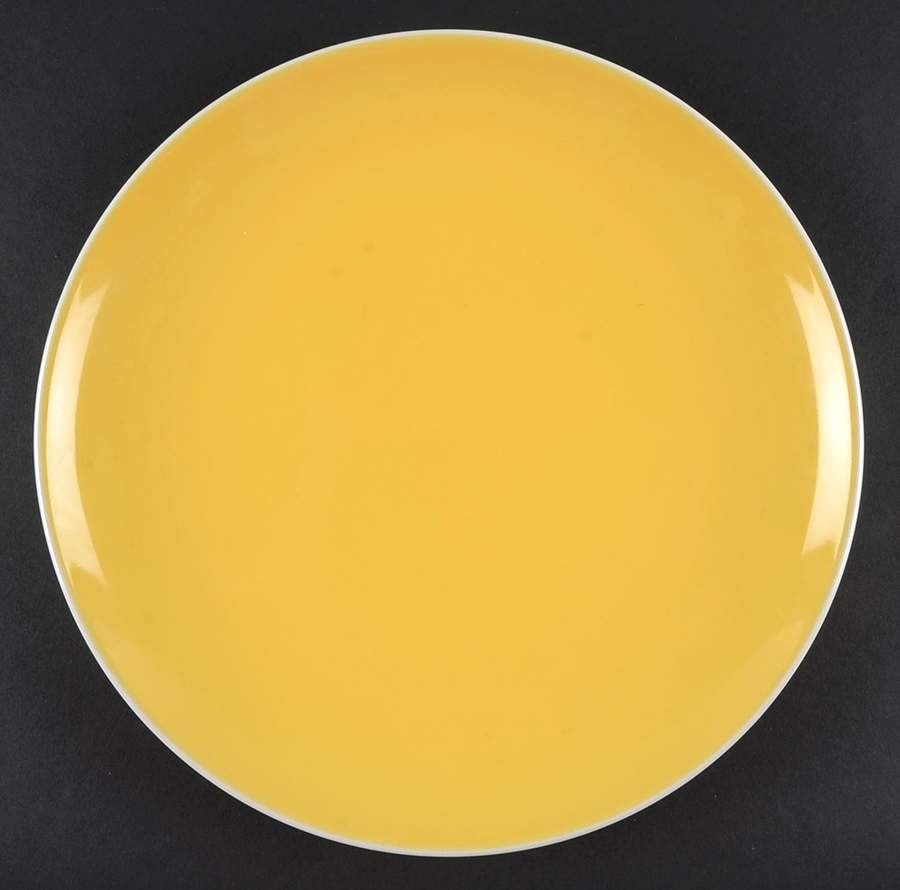 Max Yellow Dinner Plate by Crate & Barrel-1