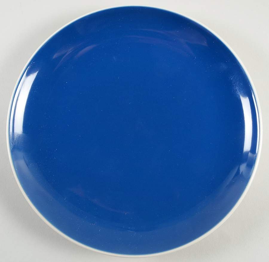 Max Blue Salad Plate by Crate & Barrel-1