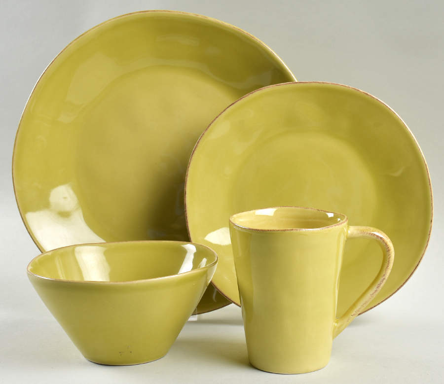 Marin Green 4 Piece Place Setting by Crate & Barrel-1