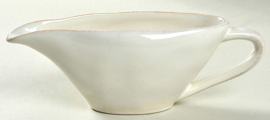 Marin White Gravy Boat by Crate & Barrel-1