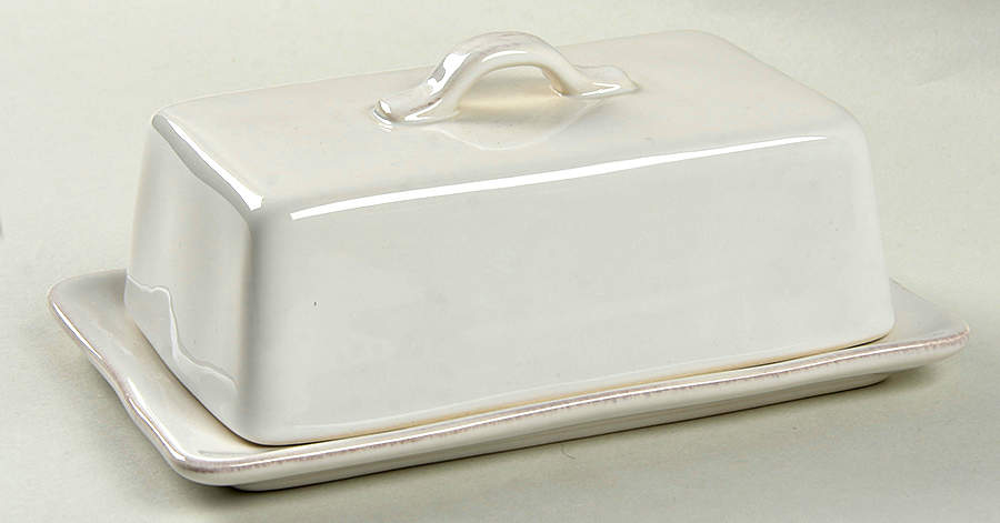 Marin White 1/4 Lb Covered Butter by Crate & Barrel-1