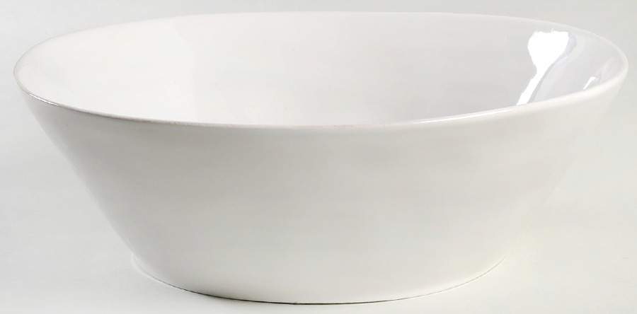 Marin White 13" Round Serving Bowl by Crate & Barrel-1