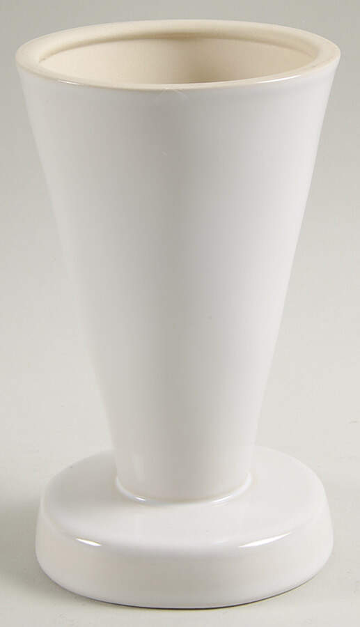 Marin White 6" Pillar Candleholder by Crate & Barrel-1