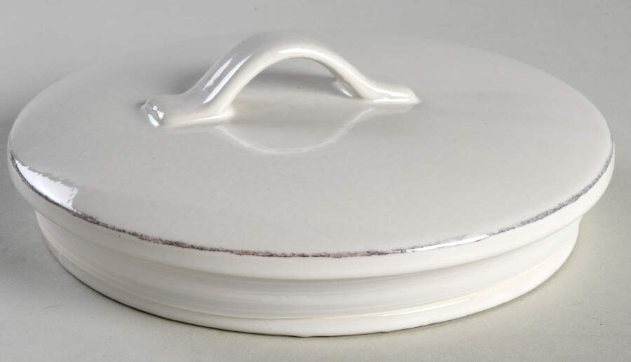 Marin White Lid for Extra Large Canister by Crate & Barrel-1