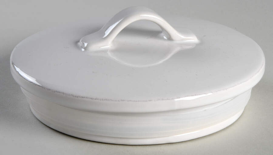 Marin White Lid for Large Canister by Crate & Barrel-1