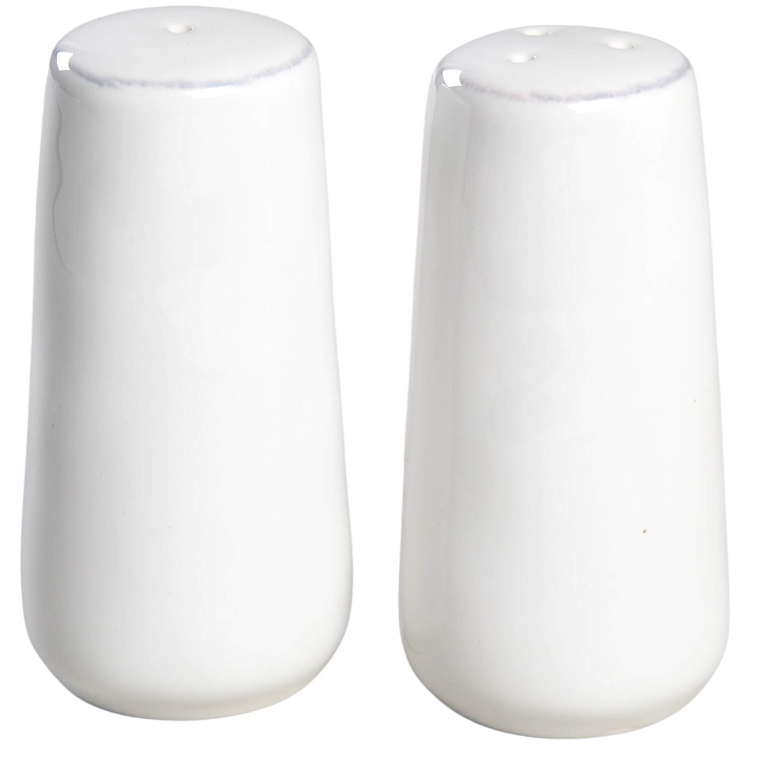 Marin White Salt & Pepper Set by Crate & Barrel-1