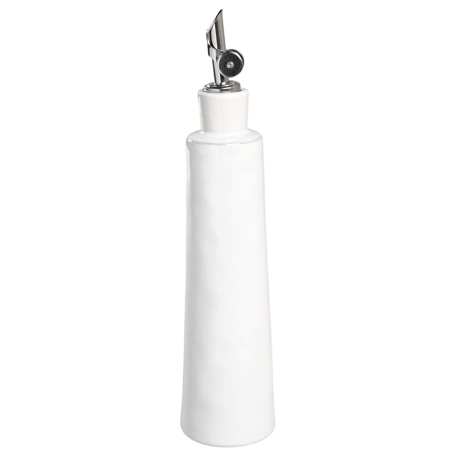 Marin White Cruet with Stopper by Crate & Barrel-1