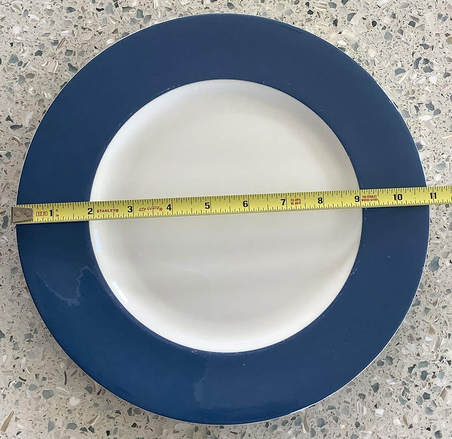 Hamptons Blue Dinner Plate by Crate & Barrel-1
