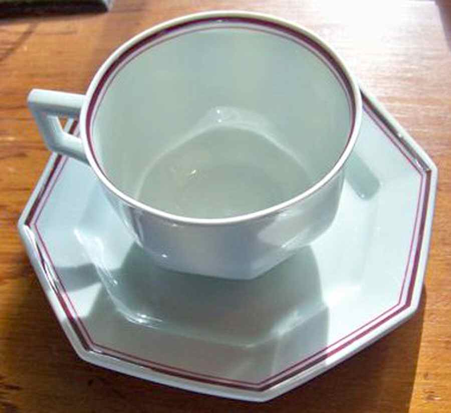 Prune Flat Cup & Saucer Set by Jean Louis Coquet-1