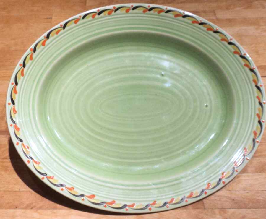 CRD241 10" Oval Serving Platter by Crown Ducal-1