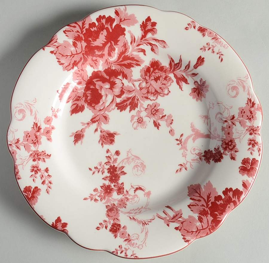 Belgian Rose Salad Plate by Country Living-1