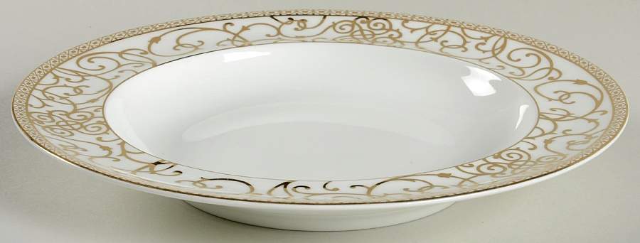 Athena Large Rim Soup Bowl by Darbie Angell (Cru Dinnerware)-1