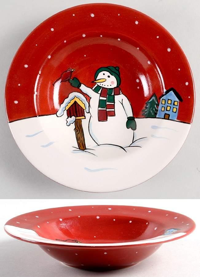 Snow Creek Rim Soup Bowl by Canterbury Potteries-1