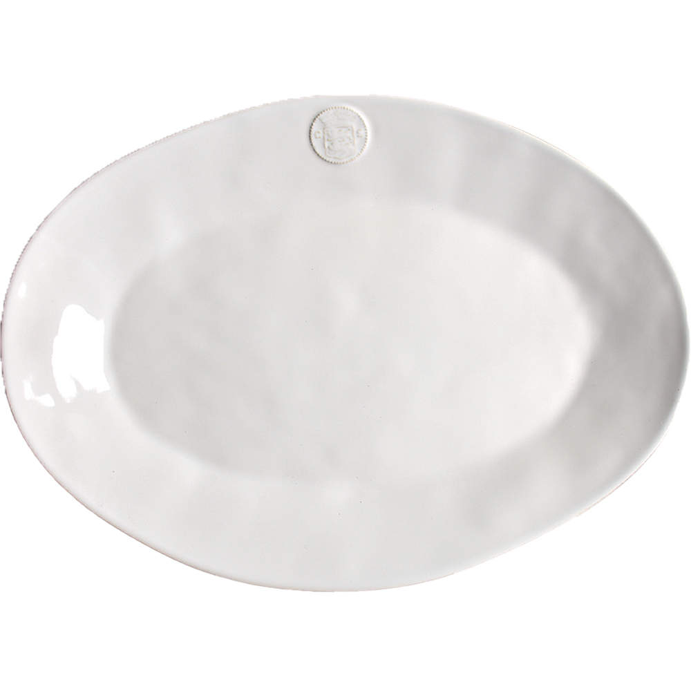 Forum White 15" Oval Serving Platter by Casafina-1