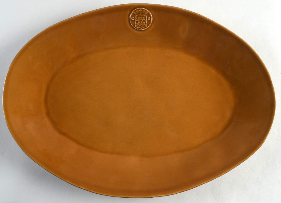 Forum Cognac 15" Oval Serving Platter by Casafina-1