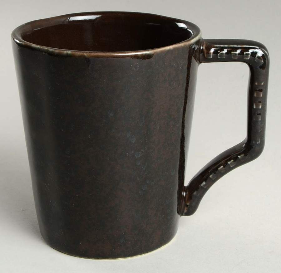 Prado Brown Black Mug by Casafina-1