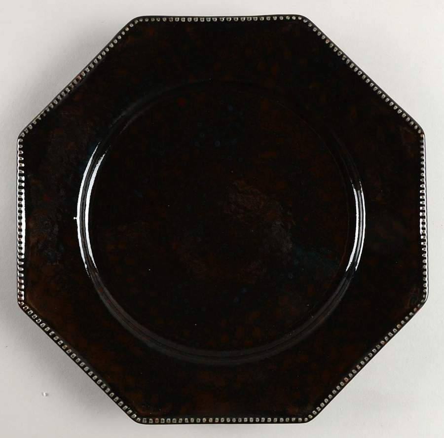 Prado Brown Black Dinner Plate by Casafina-1