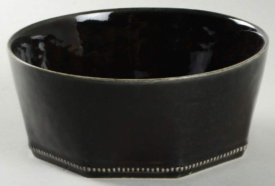 Prado Brown Black Soup/Cereal Bowl by Casafina-1
