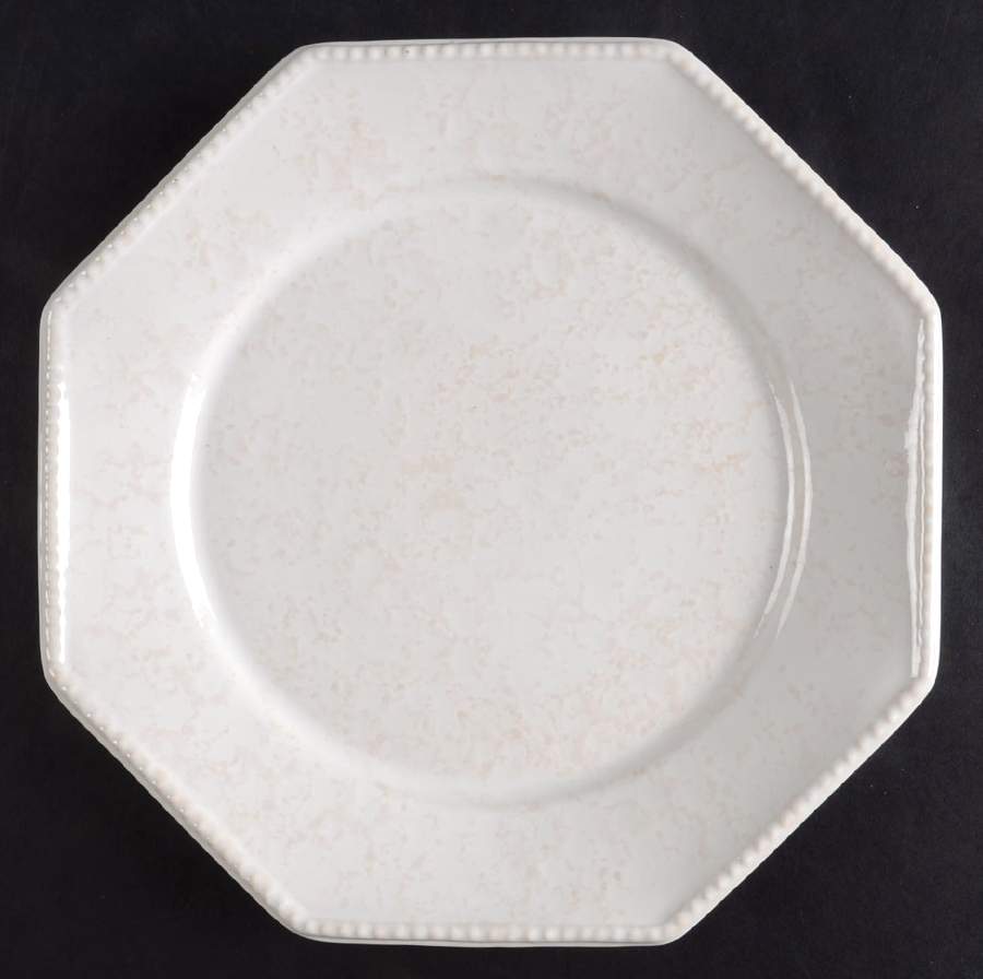 Prado White Beige Salad/Dessert Plate by Casafina-1