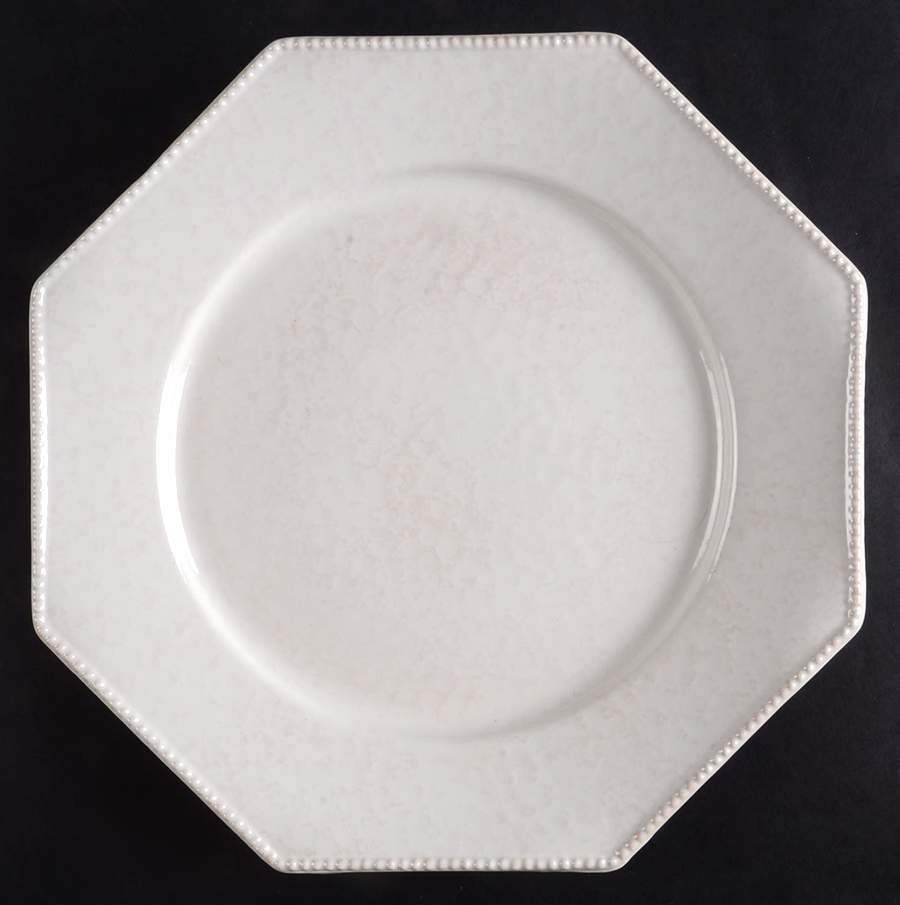 Prado White Beige Dinner Plate by Casafina-1