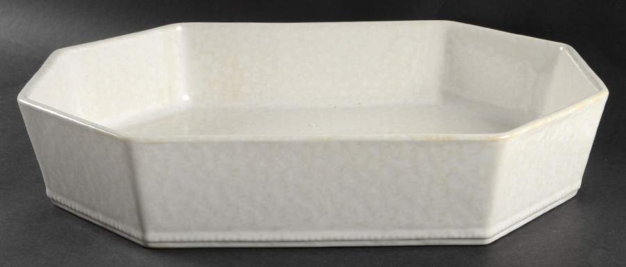 Prado White Beige 13" Octagonal Baker by Casafina-1