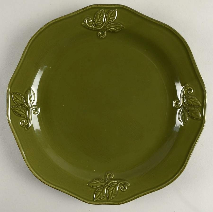Montauk Olive Green Dinner Plate by Canterbury Potteries-1