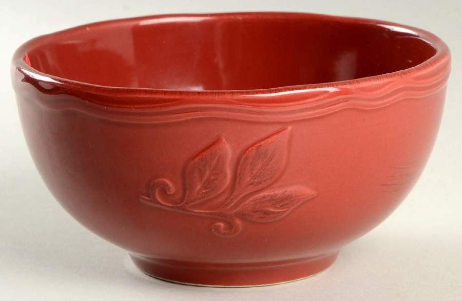 Montauk Cranberry Red Coupe Cereal Bowl by Canterbury Potteries-1