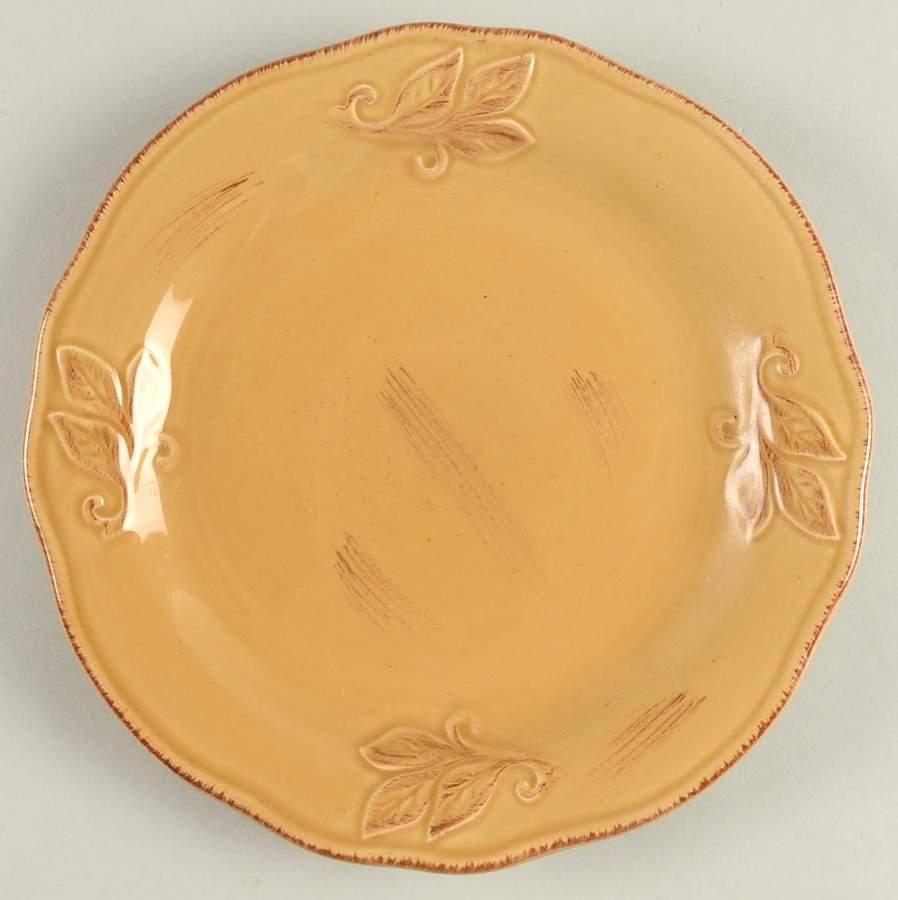 Montauk Amber Gold Salad Plate by Canterbury Potteries-1