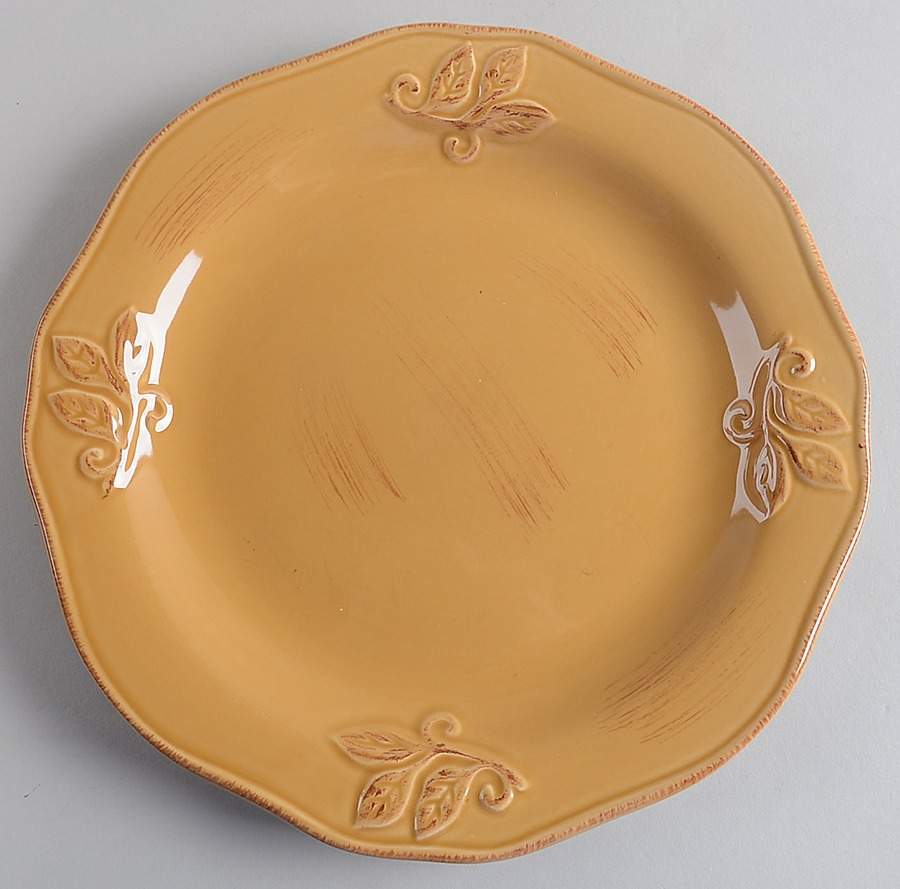 Montauk Amber Gold Dinner Plate by Canterbury Potteries-1