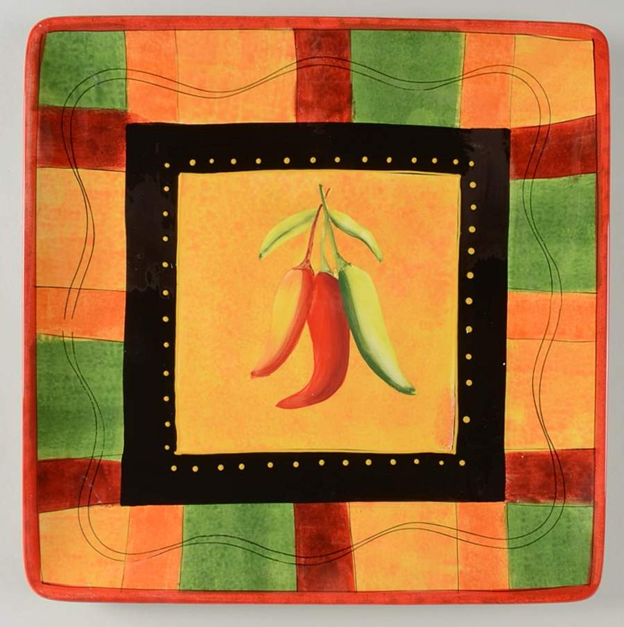 Caliente 14" Square Platter by Certified International-1