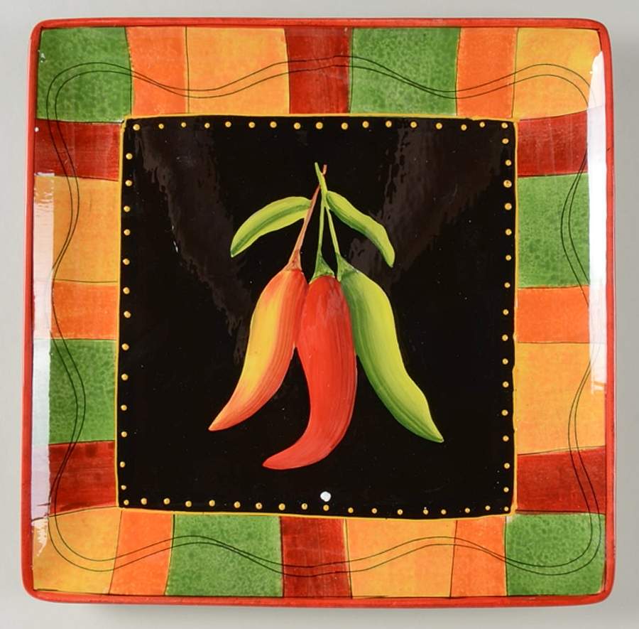 Caliente 12" Square Serving Platter by Certified International-1