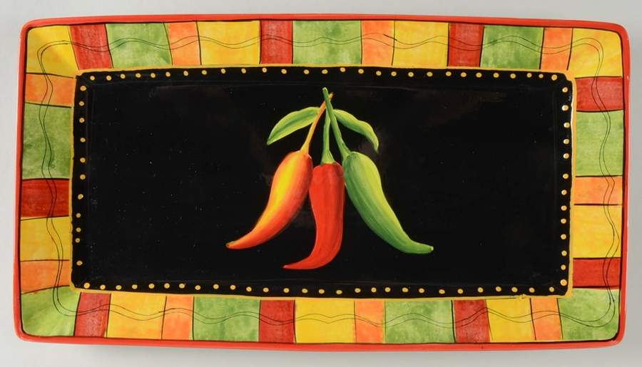 Caliente 18" Rectangular Serving Platter by Certified International-1