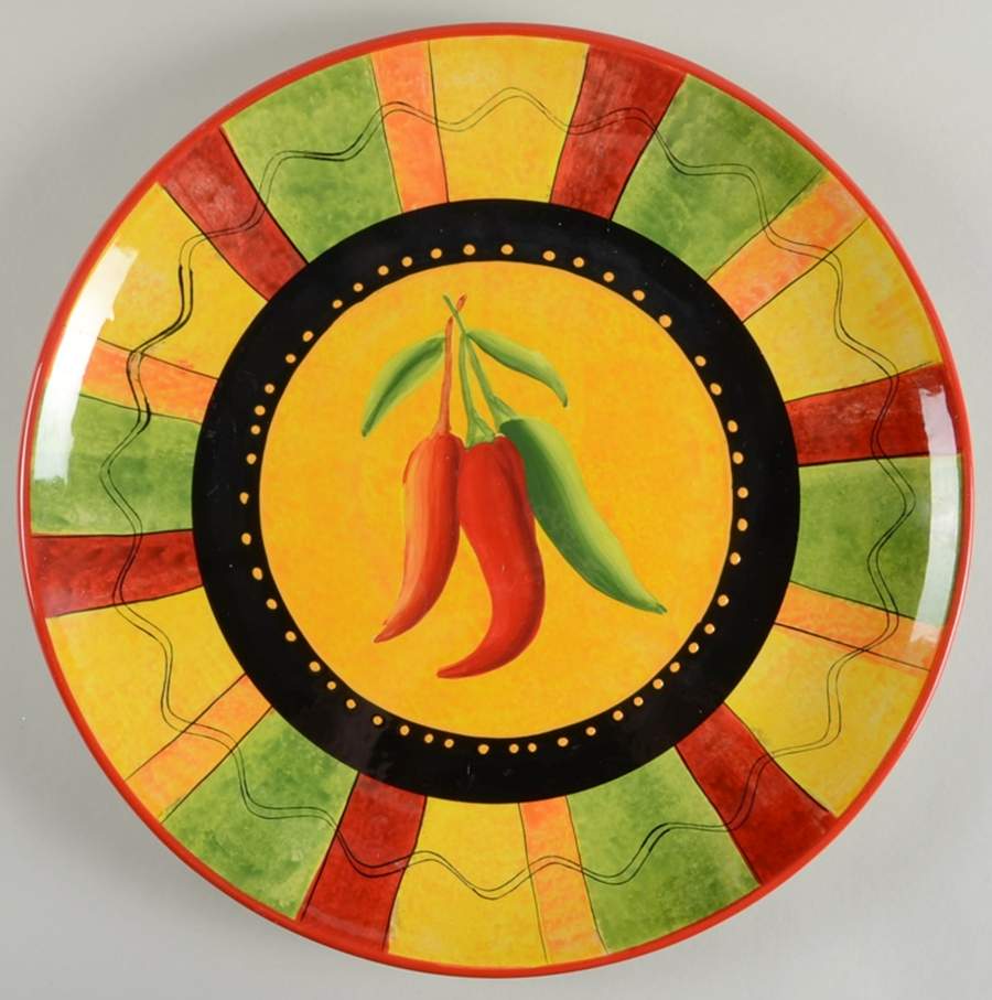 Caliente Chip Bowl/Plate for Chip & Dip Set by Certified International-1