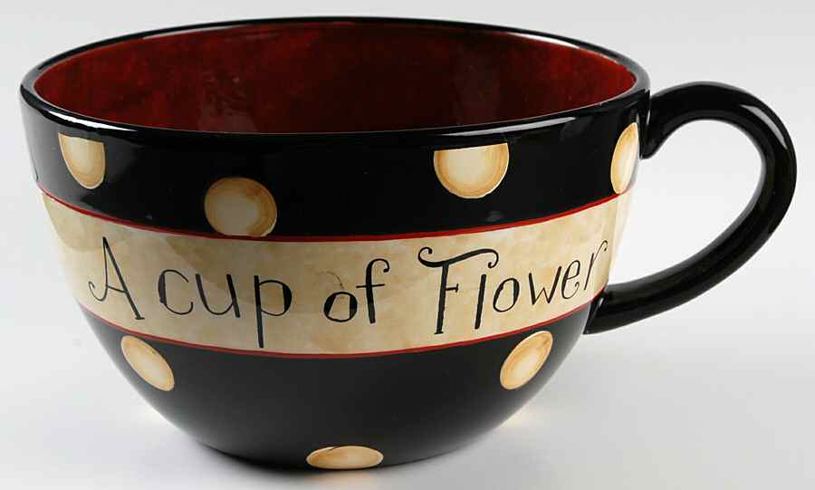 Family Table Cup Shape Flower Pot No Underplate by Certified International-1